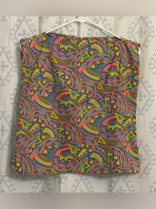 Tops - VINTAGE: Psychedelic ‘60s/‘70s Boxy Crop Top (Handmade/sewn)